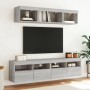 TV-Wandmöbel mit LED, 5-teilig, Holzwerkstoff, grau Sonoma von , TV-Möbel - Ref: Foro24-3216723, Preis: 175,99 €, Rabatt: %