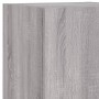 TV wall furniture with LED 4 pieces engineered wood gray Sonoma by , TV Furniture - Ref: Foro24-3216716, Price: 172,11 €, Dis...