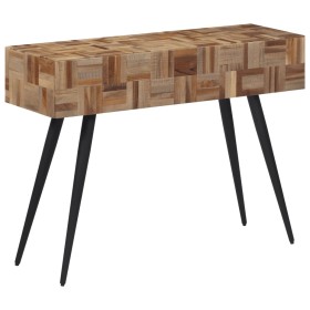 Mesa consola teca reciclada maciza 110x34x80 cm de , Mesas auxiliares - Ref: Foro24-358520, Precio: 140,48 €, Descuento: %