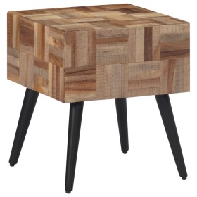 Mesa auxiliar teca reciclada maciza 40x40x45 cm de , Mesas auxiliares - Ref: Foro24-358522, Precio: 83,53 €, Descuento: %