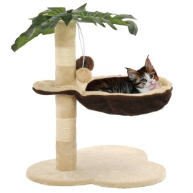 Katzenkratzbaum mit Sisalstamm 50 cm beige und braun von vidaXL, Katzenmöbel - Ref: Foro24-170595, Preis: 39,48 €, Rabatt: %