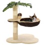 Rascador para gatos con poste de sisal 50 cm beige y marrón de vidaXL, Mobiliario para gatos - Ref: Foro24-170595, Precio: 39...