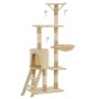 Cat scratching post with sisal post 138 cm beige by vidaXL, Cat furniture - Ref: Foro24-170580, Price: 69,01 €, Discount: %