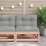 Garden sofa without armrests with solid wood cushions Douglas by , Modular outdoor sofas - Ref: Foro24-838083, Price: 76,71 €...