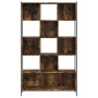 Engineered wood shelf smoked oak 102x28x172 cm by , Bookcases and shelves - Ref: Foro24-3213659, Price: 127,99 €, Discount: %