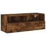 Wall TV cabinets 5 pieces engineered wood smoked oak by , TV Furniture - Ref: Foro24-3216562, Price: 215,96 €, Discount: %