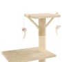 Rascador para gatos con poste de sisal 138 cm beige de vidaXL, Mobiliario para gatos - Ref: Foro24-170580, Precio: 64,77 €, D...