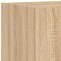 Wall TV cabinets with LED lights 6 pieces Sonoma Oak by , TV Furniture - Ref: Foro24-3216890, Price: 245,74 €, Discount: %