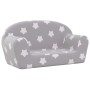 Hellgraues 2-Sitzer-Kindersofa aus weichem Plüsch mit Sternen von , Baby- und Kleinkindmöbel - Ref: Foro24-356986, Preis: 43,...