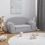 Light gray soft plush 2-seater children's sofa bed by , Baby and Toddler Furniture - Ref: Foro24-356999, Price: 55,62 €, Disc...