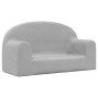 2-Sitzer-Kindersofa hellgrauer weicher Plüsch von , Baby- und Kleinkindmöbel - Ref: Foro24-357011, Preis: 42,81 €, Rabatt: %