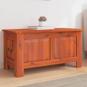 Storage chest with lid solid brown acacia wood by , Storage trunks - Ref: Foro24-364915, Price: 92,76 €, Discount: %