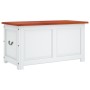 Storage chest with brown and white acacia wood lid by , Storage trunks - Ref: Foro24-364920, Price: 163,25 €, Discount: %