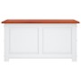 Storage chest with brown and white acacia wood lid by , Storage trunks - Ref: Foro24-364920, Price: 163,25 €, Discount: %