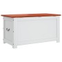 Storage chest with brown and white acacia wood lid by , Storage trunks - Ref: Foro24-364920, Price: 163,25 €, Discount: %