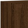 TV wall furniture with LED 5 pieces oak brown engineered wood by , TV Furniture - Ref: Foro24-3216831, Price: 190,19 €, Disco...