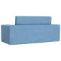 Blaues 2-Sitzer-Kinderschlafsofa aus weichem Plüsch von , Baby- und Kleinkindmöbel - Ref: Foro24-357032, Preis: 48,86 €, Raba...