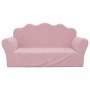 Rosafarbenes 2-Sitzer-Kindersofa aus weichem Plüsch von , Baby- und Kleinkindmöbel - Ref: Foro24-357051, Preis: 50,74 €, Raba...