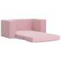 Sofá cama para niños de 2 plazas felpa suave rosa de , Mobiliario para bebés y niños pequeños - Ref: Foro24-357039, Precio: 7...