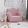 Rosafarbenes Kindersofa aus weichem Plüsch von , Baby- und Kleinkindmöbel - Ref: Foro24-357045, Preis: 36,18 €, Rabatt: %