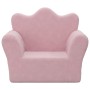 Rosafarbenes Kindersofa aus weichem Plüsch von , Baby- und Kleinkindmöbel - Ref: Foro24-357045, Preis: 36,18 €, Rabatt: %