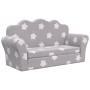 Light gray soft plush 2-seater children's sofa with stars by , Baby and Toddler Furniture - Ref: Foro24-357058, Price: 53,97 ...