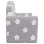 Sofá de niños de 2 plazas felpa suave gris claro con estrellas de , Mobiliario para bebés y niños pequeños - Ref: Foro24-3570...