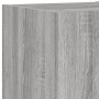 TV wall furniture with LED 4 pieces engineered wood gray Sonoma by , TV Furniture - Ref: Foro24-3216844, Price: 187,24 €, Dis...