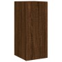 TV wall furniture with LED 6 pieces oak brown engineered wood by , TV Furniture - Ref: Foro24-3216838, Price: 232,74 €, Disco...