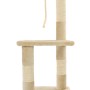 Cat scratching post with sisal scratching post 109 cm beige by vidaXL, Cat furniture - Ref: Foro24-170604, Price: 47,14 €, Di...