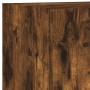 TV wall furniture with LED 4 pieces engineered wood smoked oak by , TV Furniture - Ref: Foro24-3216651, Price: 183,41 €, Disc...