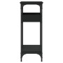 Mesa consola con estante madera ingeniería negra 75x29x75 cm de , Mesas auxiliares - Ref: Foro24-837712, Precio: 45,69 €, Des...