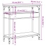 Mesa consola con estante madera ingeniería negra 75x29x75 cm de , Mesas auxiliares - Ref: Foro24-837712, Precio: 45,69 €, Des...