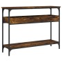 Mesa consola estante madera ingeniería roble humo 100x29x75 cm de , Mesas auxiliares - Ref: Foro24-837719, Precio: 55,24 €, D...