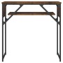 Mesa consola estante madera ingeniería roble humo 75x30x75 cm de , Mesas auxiliares - Ref: Foro24-837799, Precio: 37,99 €, De...