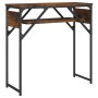 Mesa consola estante madera ingeniería roble humo 75x30x75 cm de , Mesas auxiliares - Ref: Foro24-837799, Precio: 37,99 €, De...