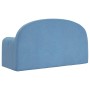 Blue soft plush 2-seater children's sofa bed by , Baby and Toddler Furniture - Ref: Foro24-357026, Price: 49,78 €, Discount: %