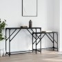 Stackable console tables 2 units black engineered wood by , Side tables - Ref: Foro24-837802, Price: 45,97 €, Discount: %