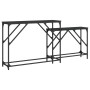 Mesas consolas apilables 2 unidades madera de ingeniería negro de , Mesas auxiliares - Ref: Foro24-837802, Precio: 45,97 €, D...