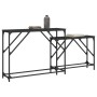 Mesas consolas apilables 2 unidades madera de ingeniería negro de , Mesas auxiliares - Ref: Foro24-837802, Precio: 45,97 €, D...