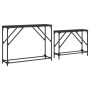 Stackable console tables 2 units black engineered wood by , Side tables - Ref: Foro24-837802, Price: 45,97 €, Discount: %