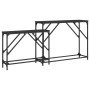 Mesas consolas apilables 2 unidades madera de ingeniería negro de , Mesas auxiliares - Ref: Foro24-837802, Precio: 45,97 €, D...