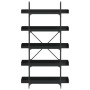 Bookcase with 5 shelves black engineered wood 100x33x180.5 cm by , Bookcases and shelves - Ref: Foro24-837697, Price: 71,75 €...