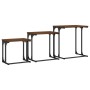 Stapelbare Couchtische, 3-teilig, Holzwerkstoff, braune Eiche von , Couchtisch - Ref: Foro24-837821, Preis: 37,22 €, Rabatt: %