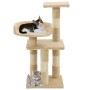 Rascador para gatos con postes de sisal 65 cm beige de vidaXL, Mobiliario para gatos - Ref: Foro24-170609, Precio: 37,21 €, D...