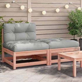 Garden sofa without armrests with cushions and footrest by , Modular outdoor sofas - Ref: Foro24-838131, Price: 135,99 €, Dis...