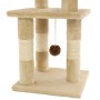 Rascador para gatos con postes de sisal 65 cm beige de vidaXL, Mobiliario para gatos - Ref: Foro24-170609, Precio: 37,21 €, D...