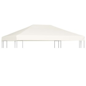 Toldo de cenador 310 g/m² 4x3 m blanco crema de vidaXL, Cubiertas para carpas y cenadores - Ref: Foro24-44783, Precio: 79,80 ...