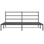 Estructura de cama con cabecero metal negro 193x203 cm de , Camas y somieres - Ref: Foro24-355371, Precio: 100,37 €, Descuent...