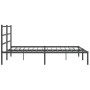 Estructura de cama con cabecero metal negro 193x203 cm de , Camas y somieres - Ref: Foro24-355371, Precio: 100,37 €, Descuent...